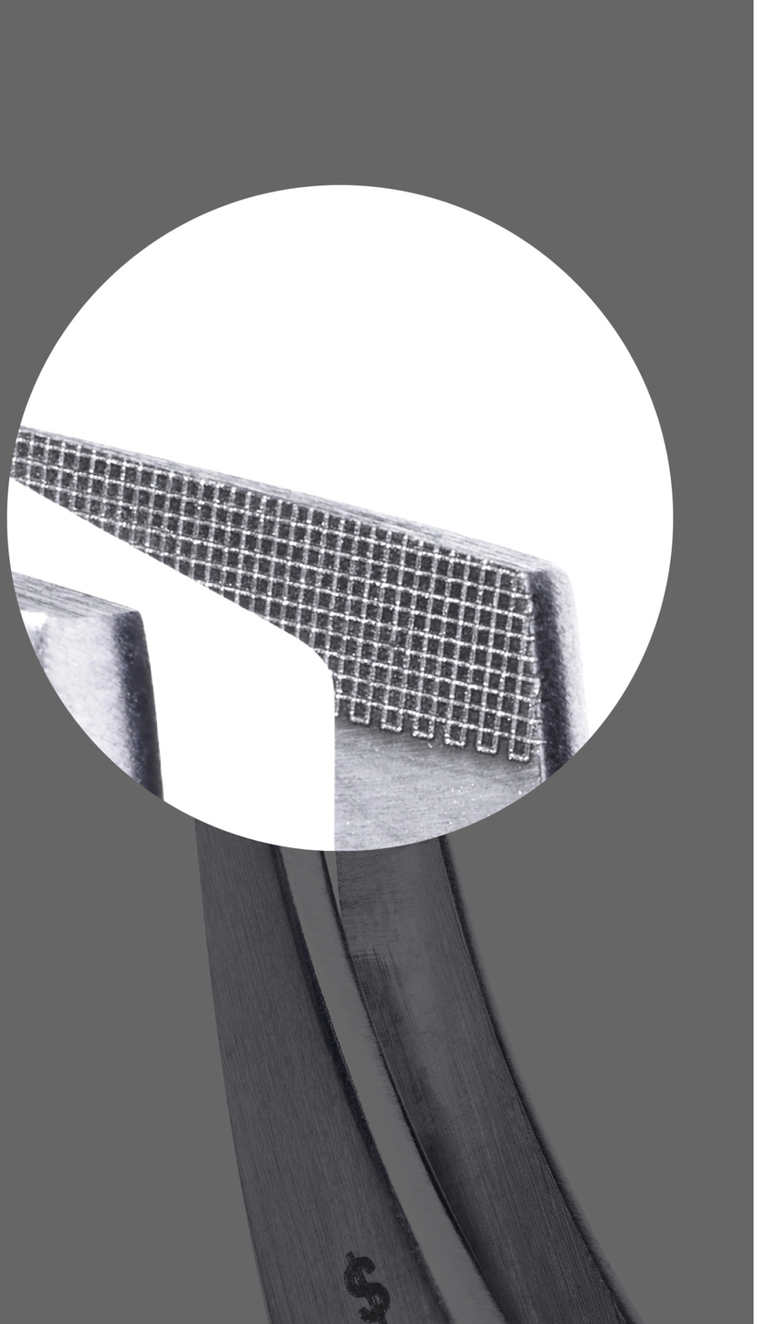 Пинцет AURA №2 "Мини Топорик" лазерная заточка.