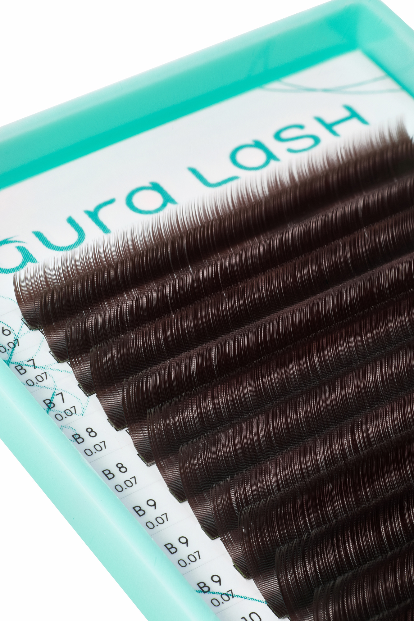 Ресницы AURA LASH Горький Шоколад Отдельные длины (20 линий)